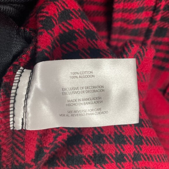 Woolrich Flannel Shirt Mens Medium Red Black Plaid Long Sleeve Button Up Cotton - Picture 4 of 8